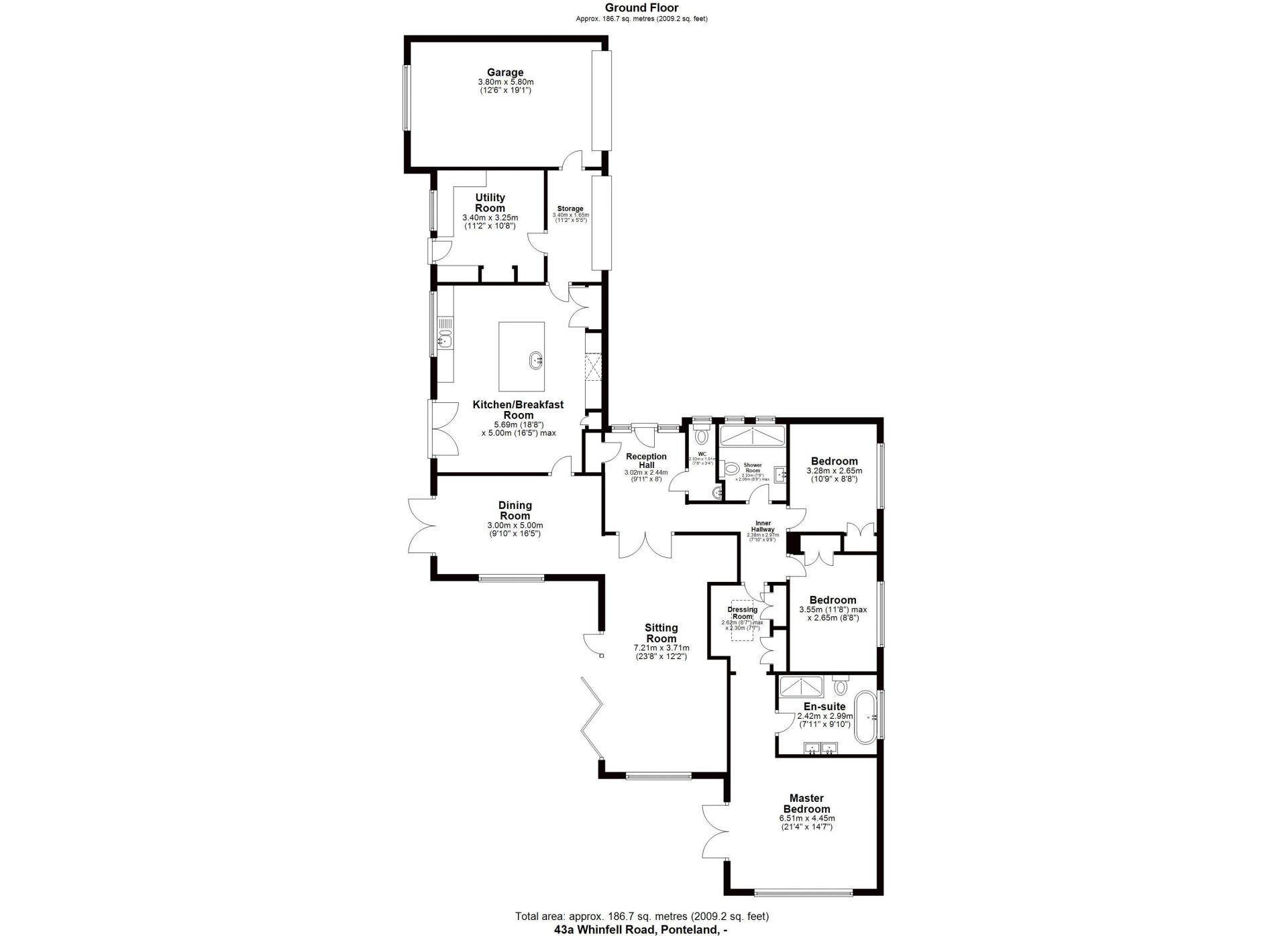 Whinfell Road, Darras Hall, Ponteland, Newcastle upon Tyne