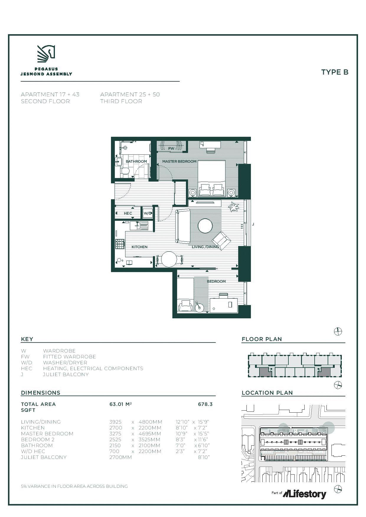Apartment 43, Jesmond Assembly, Eskdale Terrace, Jesmond, Newcastle upon Tyne