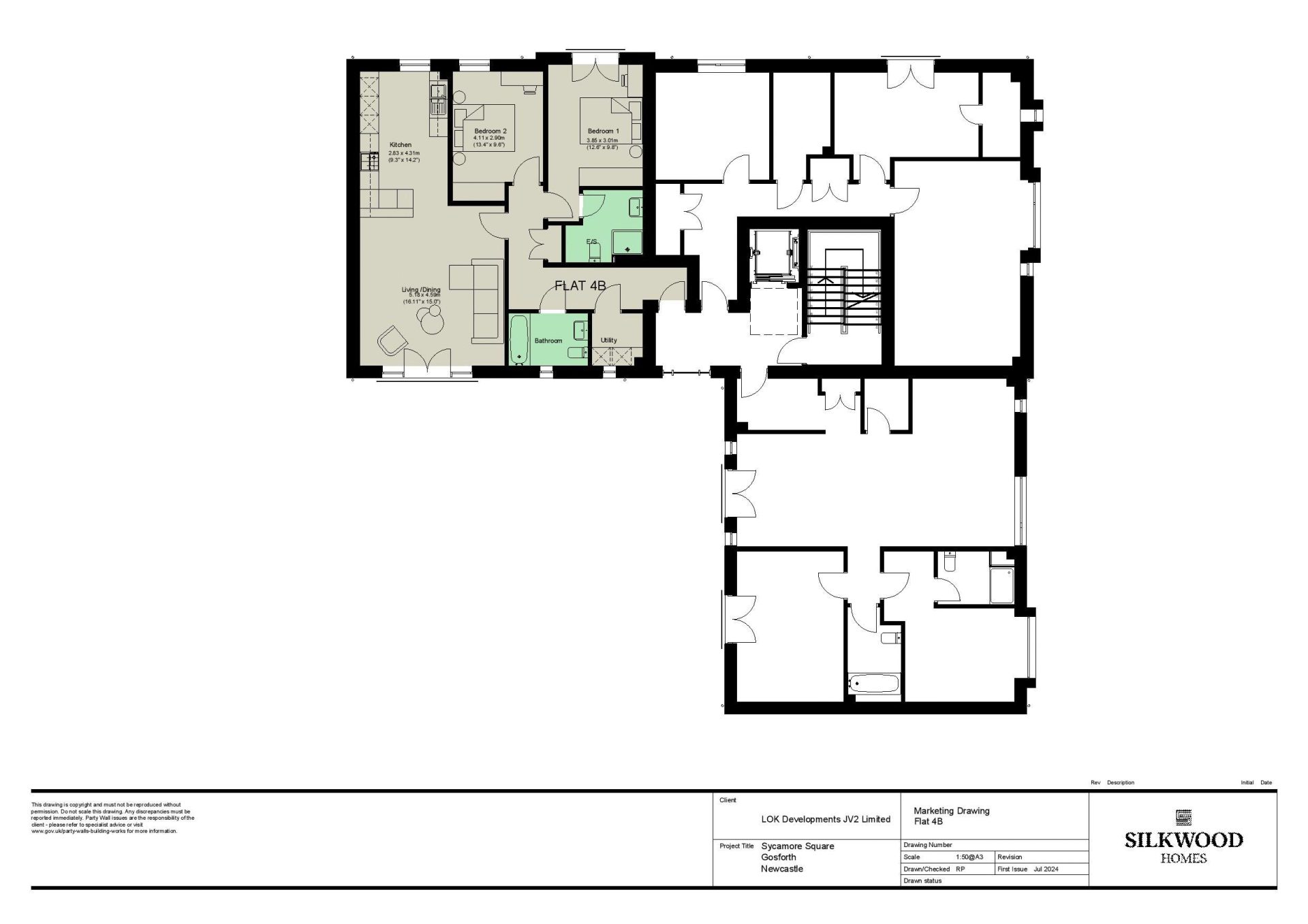 Apartment 4B, Sycamore Square, Gosforth, Newcastle upon Tyne