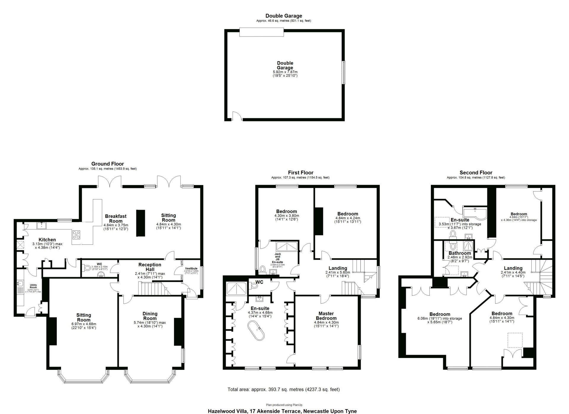 Hazelwood Villa, 17 Akenside Terrace, Jesmond, Newcastle upon Tyne