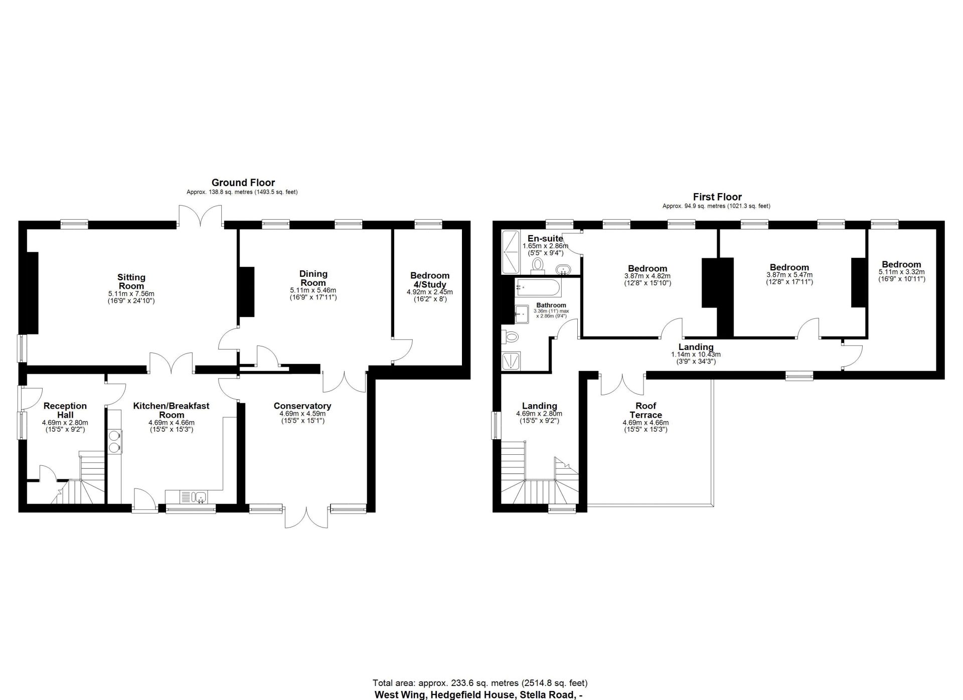 West Wing, Hedgefield House, Stella Road, Ryton