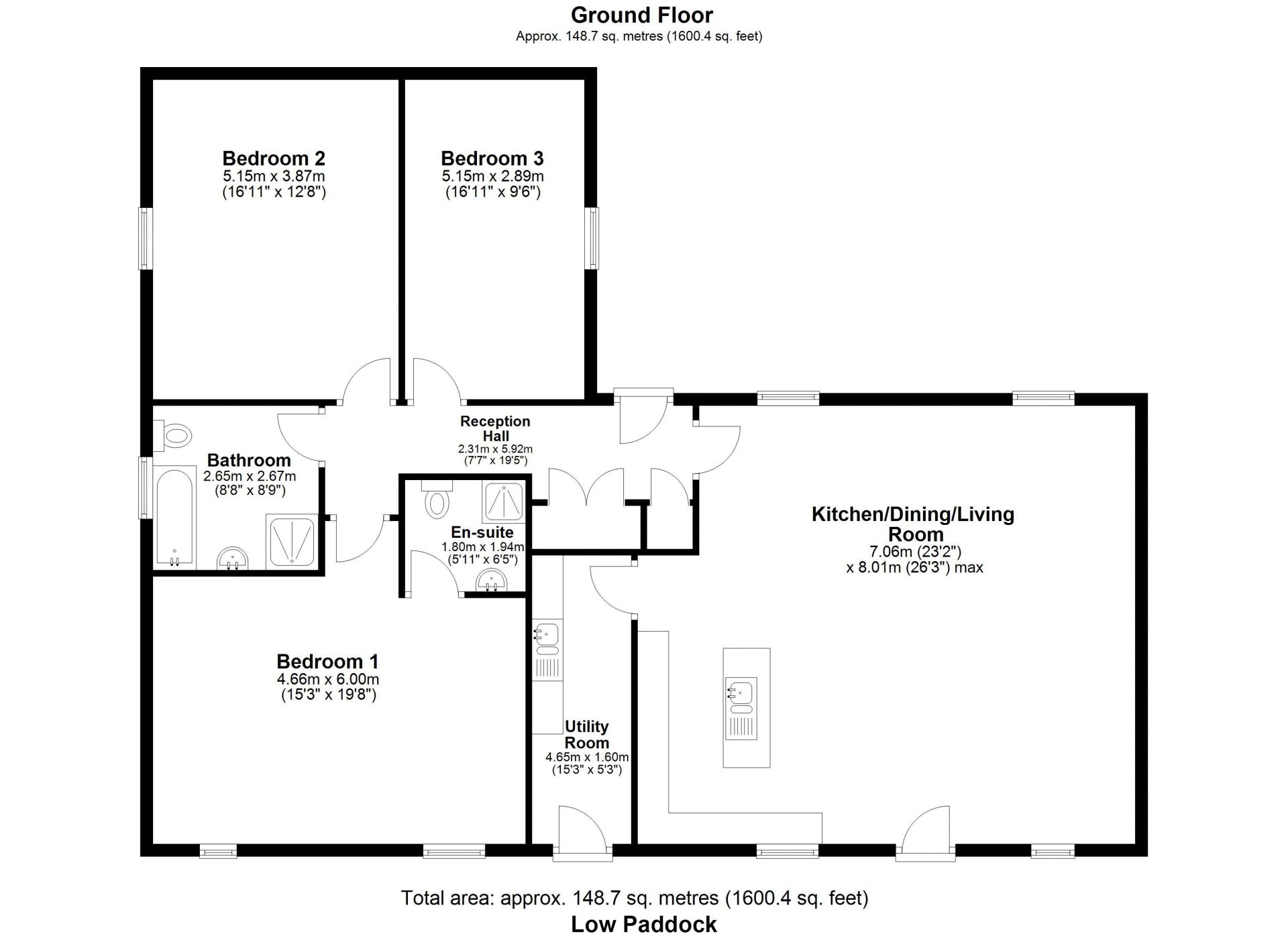 Low Paddock, The Paddocks, Waynriggs Terrace, Hexham