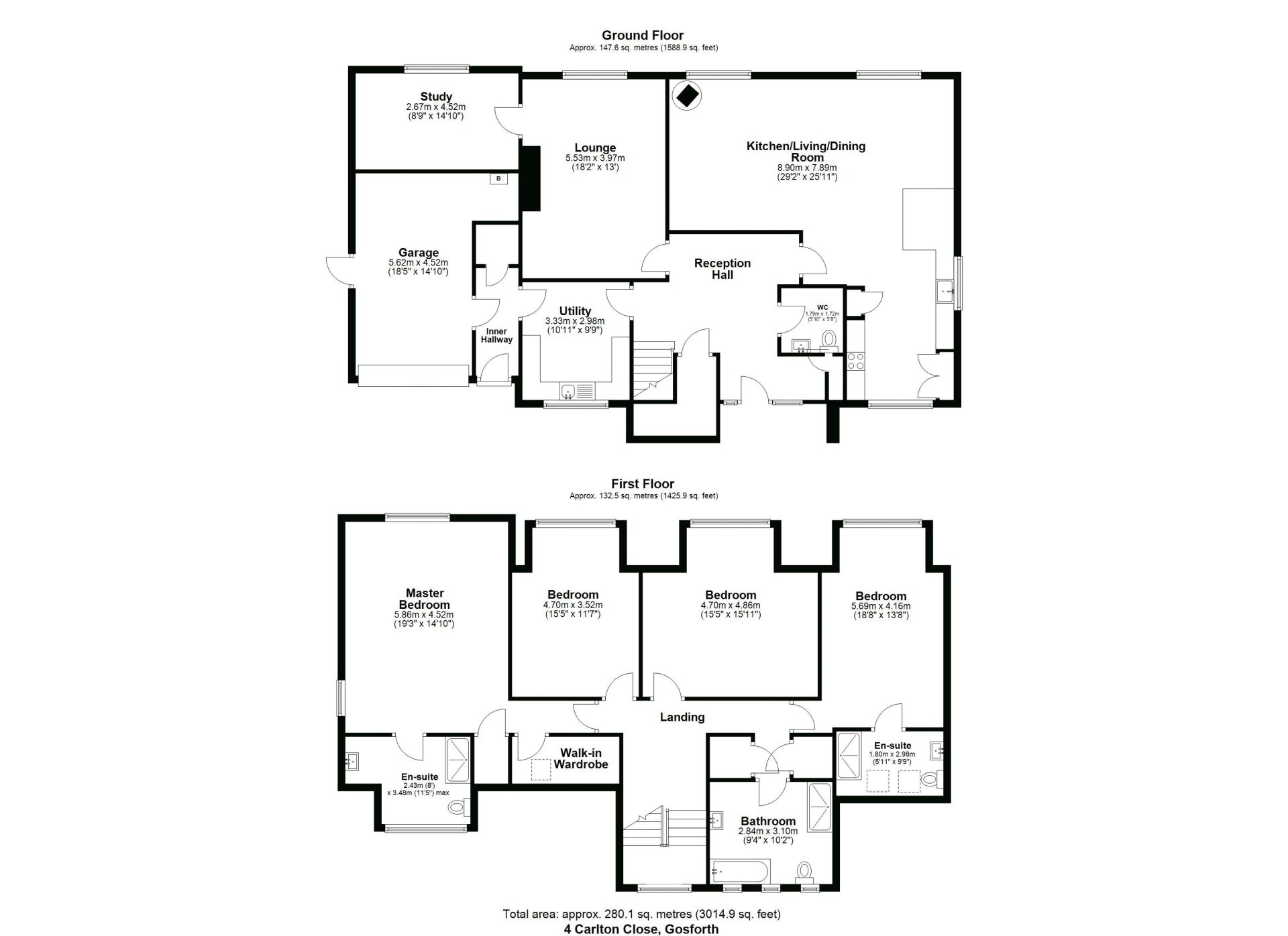 Carlton Close, Gosforth, Newcastle Upon Tyne