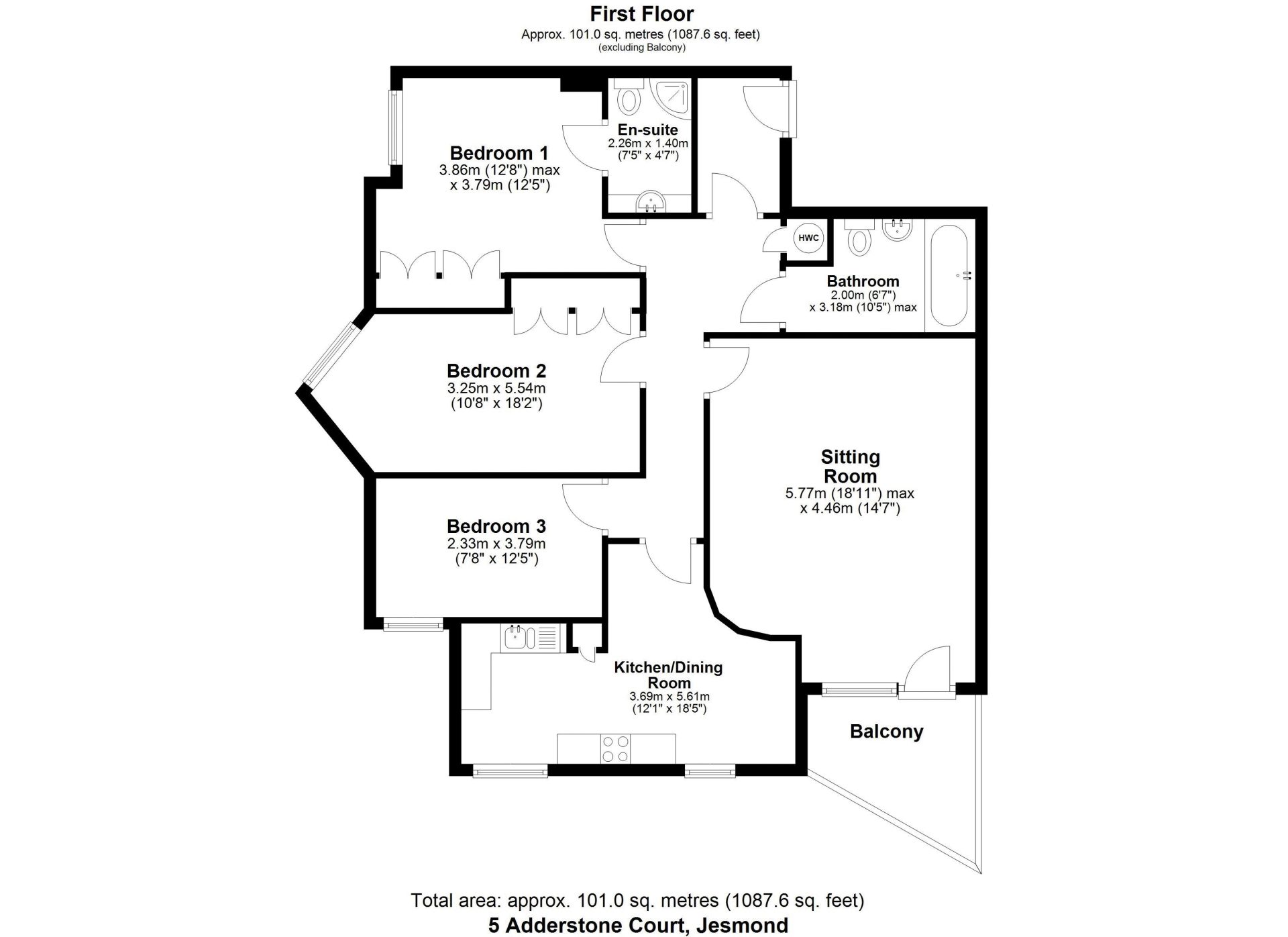 Adderstone Court, Adderstone Crescent, Jesmond, Newcastle Upon Tyne